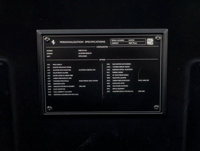 2020 Ferrari 488 Pista Base