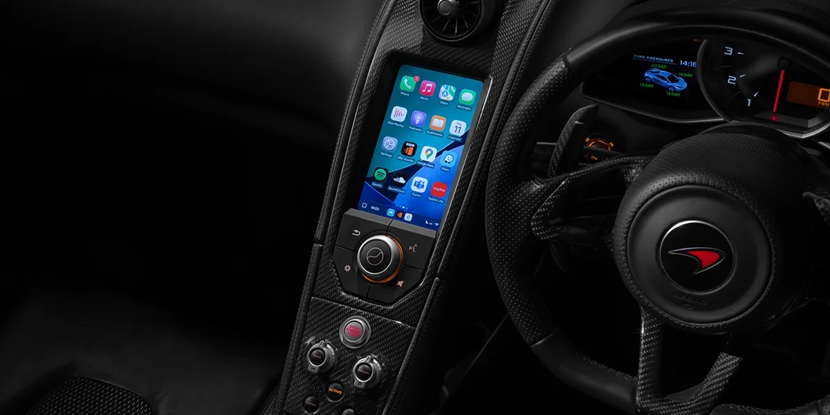 McLaren infotainment system