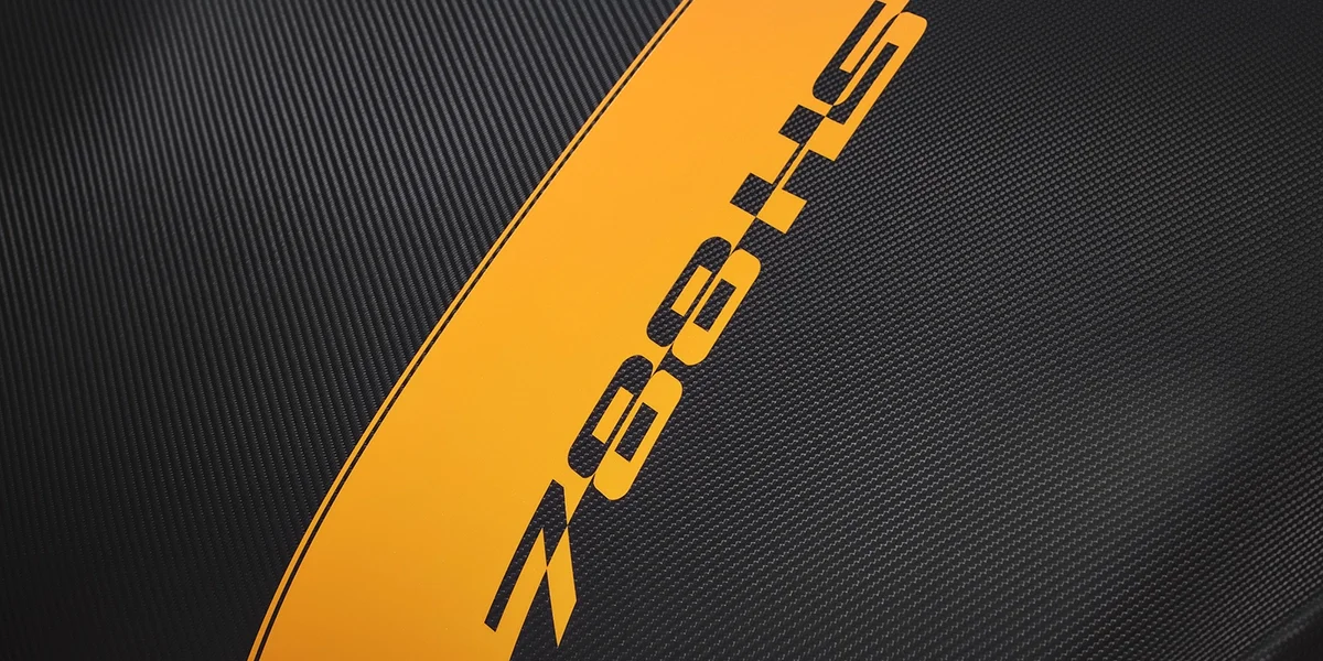 Carbon-fiber aerodynamic detail of the McLaren 788HS.